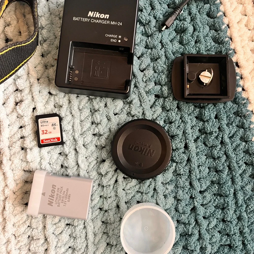 Nikon Black and Red Digital Camera